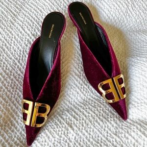 Balenciaga Scarpa Tess S Cuoio Mules